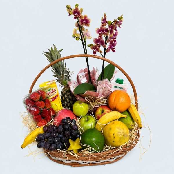 Cesta de Café da Manhã com Frutas