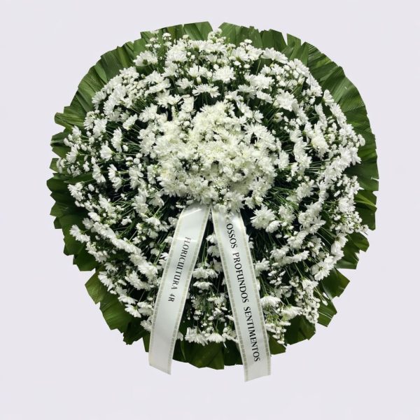 Coroa Fúnebre de Crisântemos