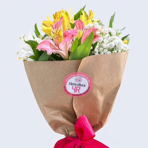 Buquê de Astromélias Coloridas