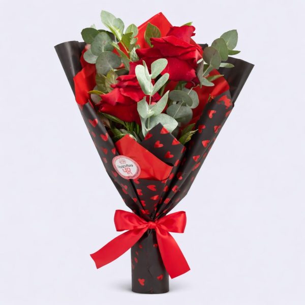 Ramalhete Rosa Aberta "Meu Amor"