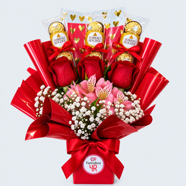 Arranjo Coreano "Mimo de Crush com Ferrero Rocher"